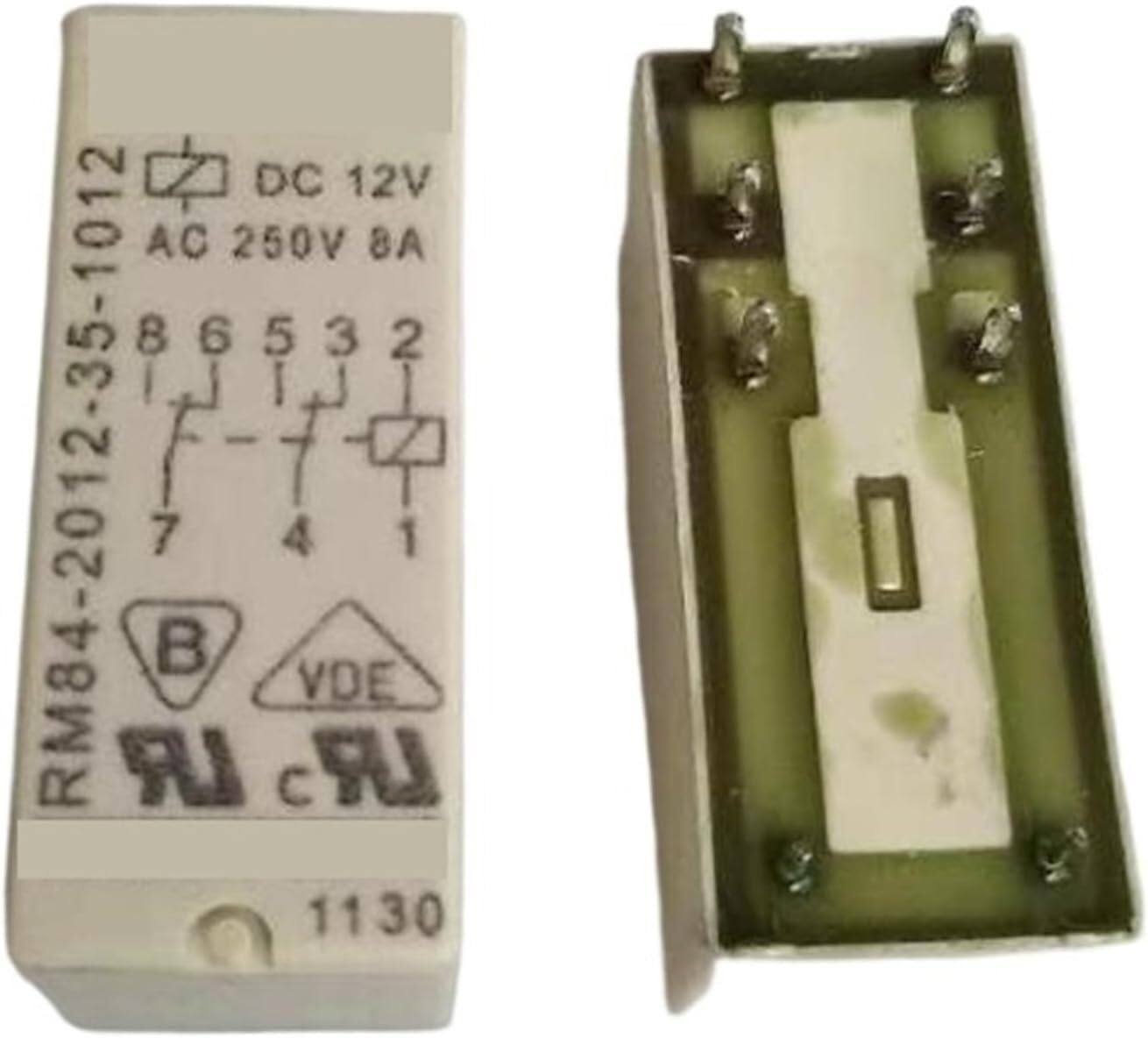 Relais de puissance RM84-2012-35-1024 12VDC 8 pins pour domotique 250VAC