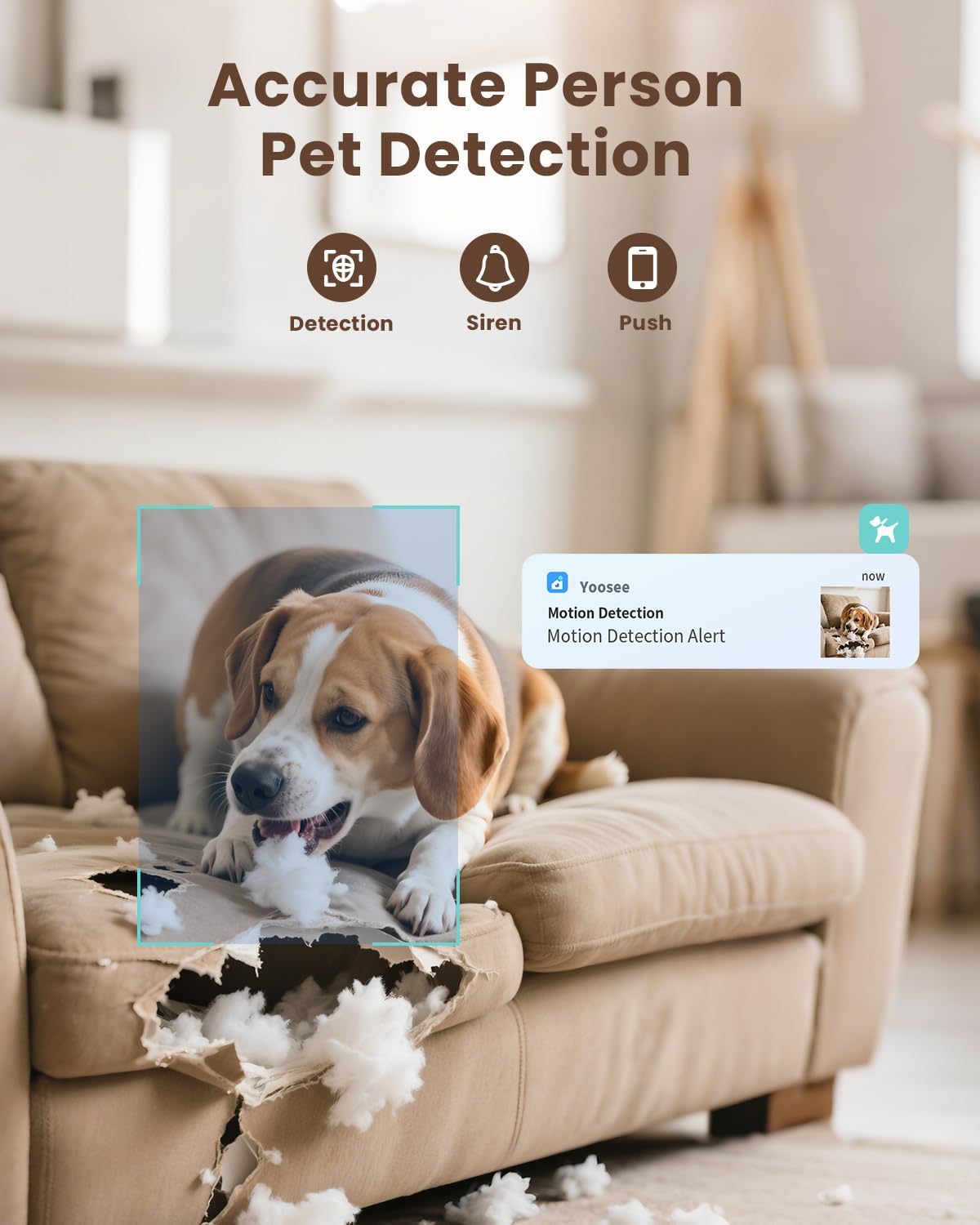 Pet Camera, 5G/2.4GHz Dog Camera with Phone App, 360° Pan/Tilt Security Camera Indoor, One Click Call for Baby Monitor, AI Voice Change for 2-Way Talk, Motion Detection, Cloud/Local SD Storage, 2Pack