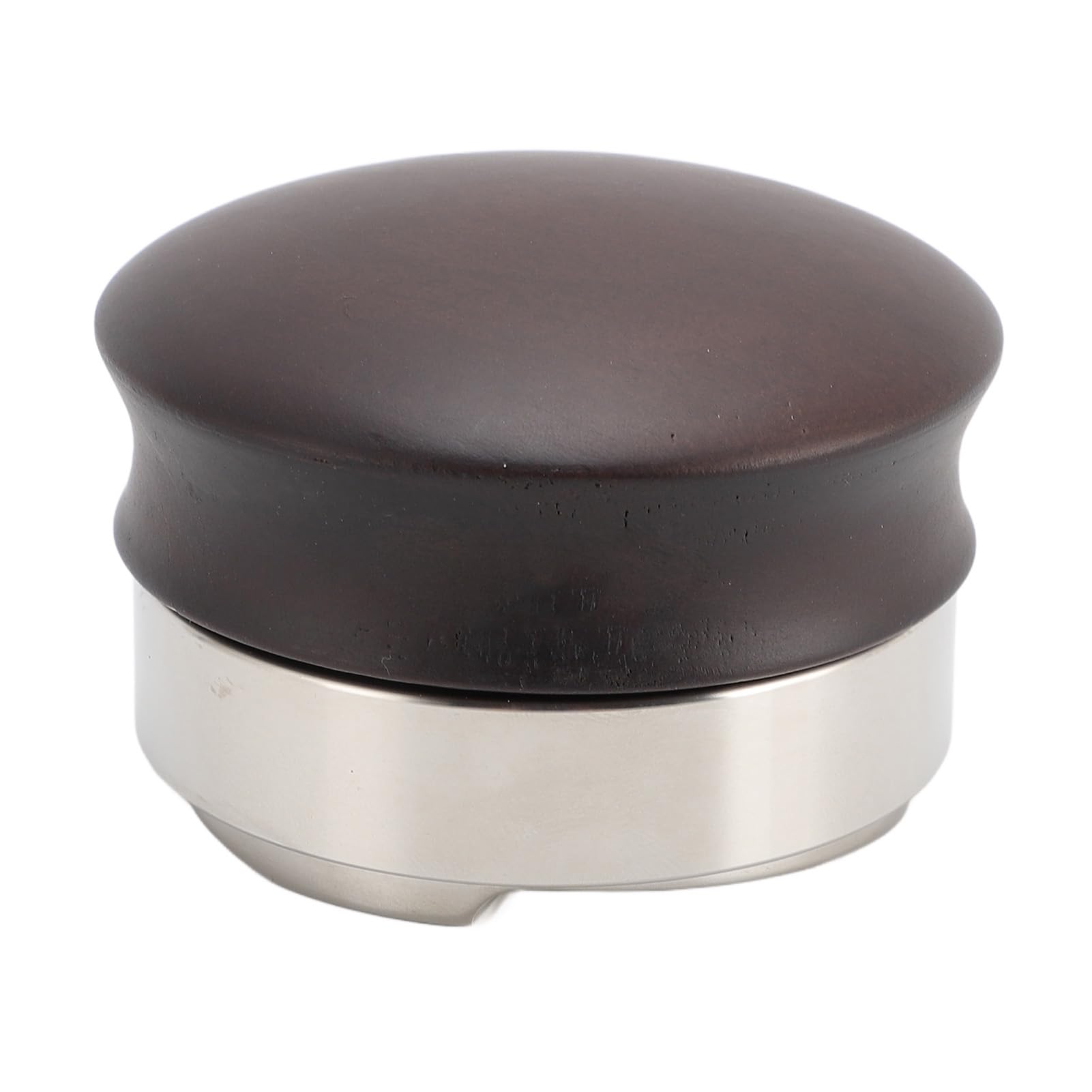 Tamper café 58mm bois de noyer tasseur expresso acier inoxydable
