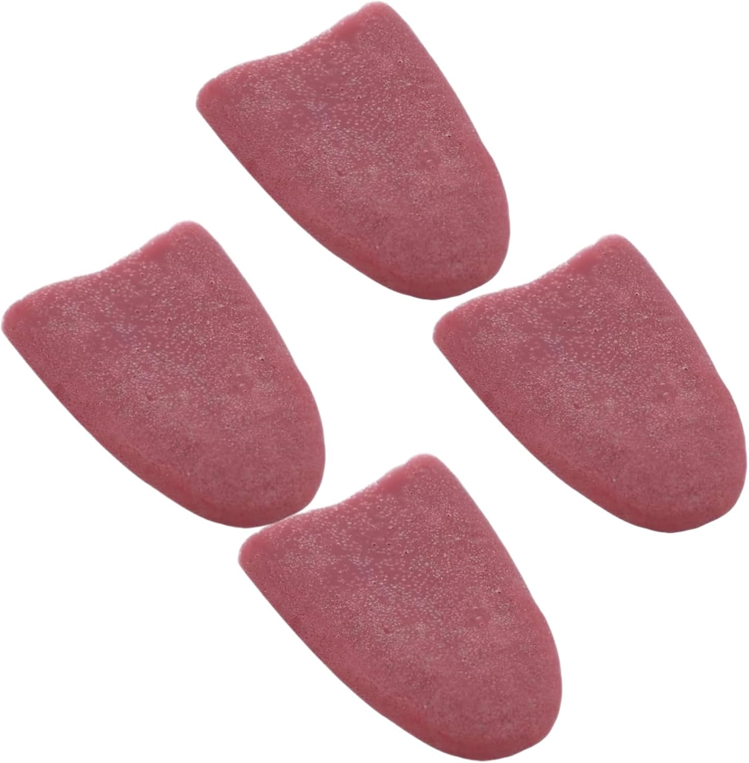 4Pcs Realistic Fake Tongue Gross Jokes Prank Magic Tricks Halloween Horrific Magicians Props Fashion Processing Novelty Props, Decorations