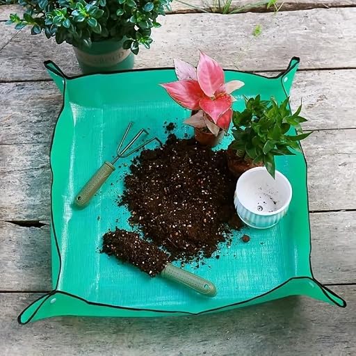 Foldable Waterproof Plant Repotting Mat Large Transplant Pad for Home Indoor Gardening and Succulents