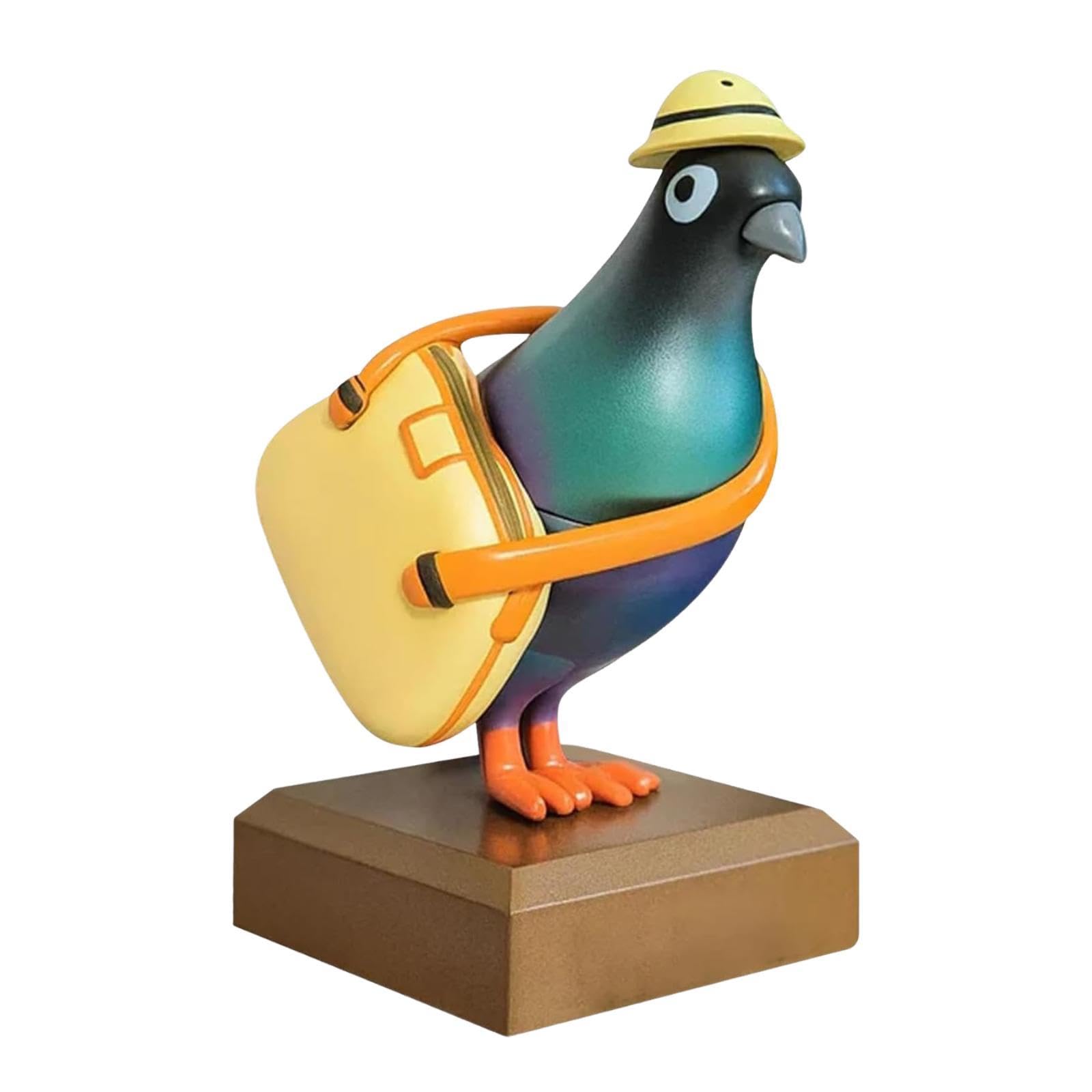 Statue de pigeon messager pour bureau un ornement animalier décoratif à collectionner