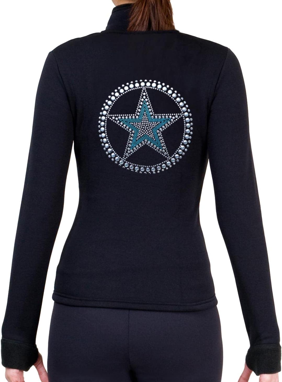 NY2 SPORTSWEAR Figure Skating Polartec Polar Fleece Jacket with Rhinestones JR139 - Adult Sizes