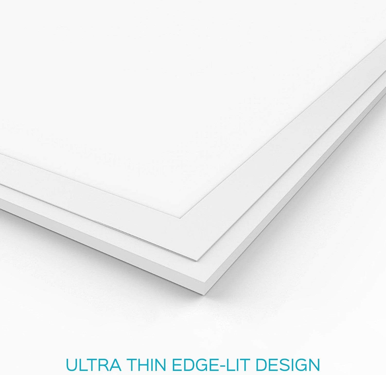 UL Dimamble 2-Pack Panel Light 2X2 (24''x24'') 40W 5000K Cool White DLC Qualified Eligible for Nationwide Rebate Programs Flat Celling Led Sheet Panels Lighting Board