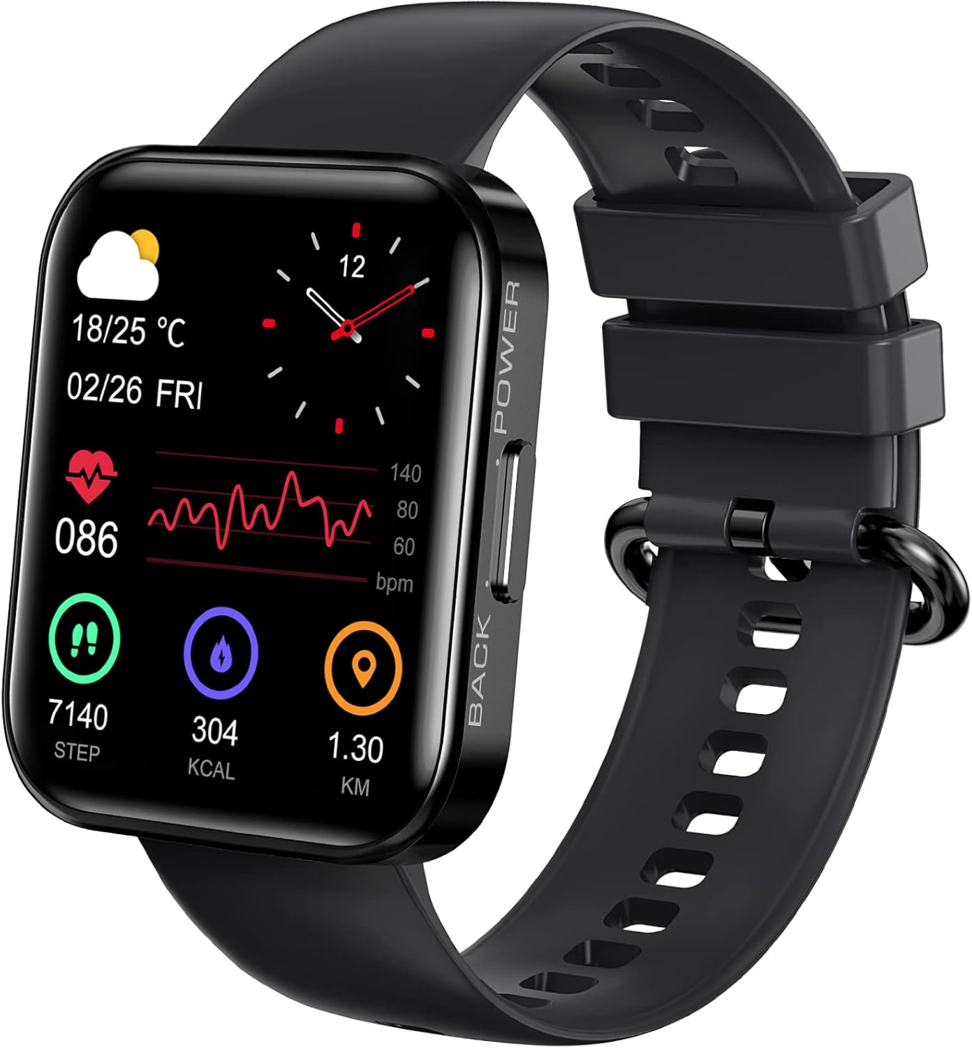 KOSPET Fitness Tracker,35 Days Standby 24H Accurate Health Monitor with 5ATM