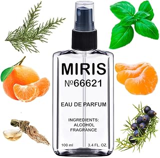 MIRIS No. 66621, Inspired by Clementine California, Long-Lasting Eau de Parfum Unisex for Women and Men, Spray 3.4 Fl Oz / 100 ml