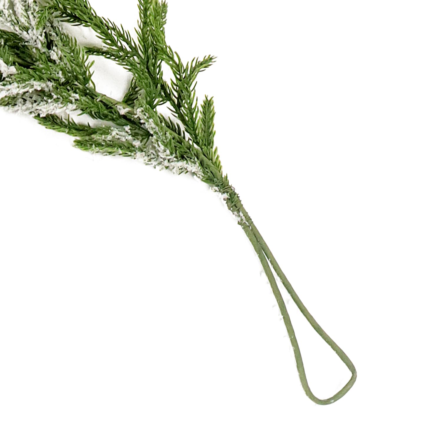 Norfolk - Guirnalda de pino artificial de cedro de hoja perenne, guirnalda de Navidad de imitación de invierno para escaleras, manto, mesa, interiores y exteriores, decoración de vacaciones (nieve, 6