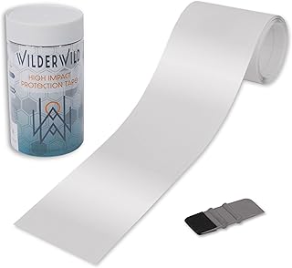 Bike Frame Protection Tape- High Impact Clear Vinyl Wrap Includes Tool (4”x72) Bicycle Frame Protector, Mountain Bike Frame Guard Chainstay Protector (Glossy Clear)