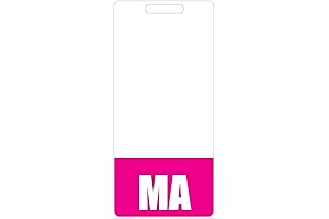 MA Badge Buddy (Pink): Durable Medical Assistant Badge Card