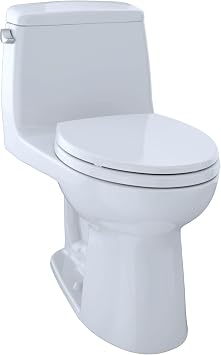 TOTO UltraMax One-Piece Elongated 1.6 GPF Toilet, Cotton White - MS854114#01