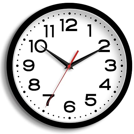 Roymnie Wall Clock Silent Non Ticking Modern Clock Battery Operated 8 Inch Small Classic Analog photo Roymnie Wall Clock Silent Non Ticking Modern Clock Battery Operated 8 Inch Small Classic Analog