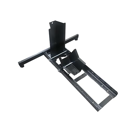 MaxxHaul 70271 Adjustable Motorcycle Wheel Chock Stand Heavy Duty 1800lb Weight Capacity