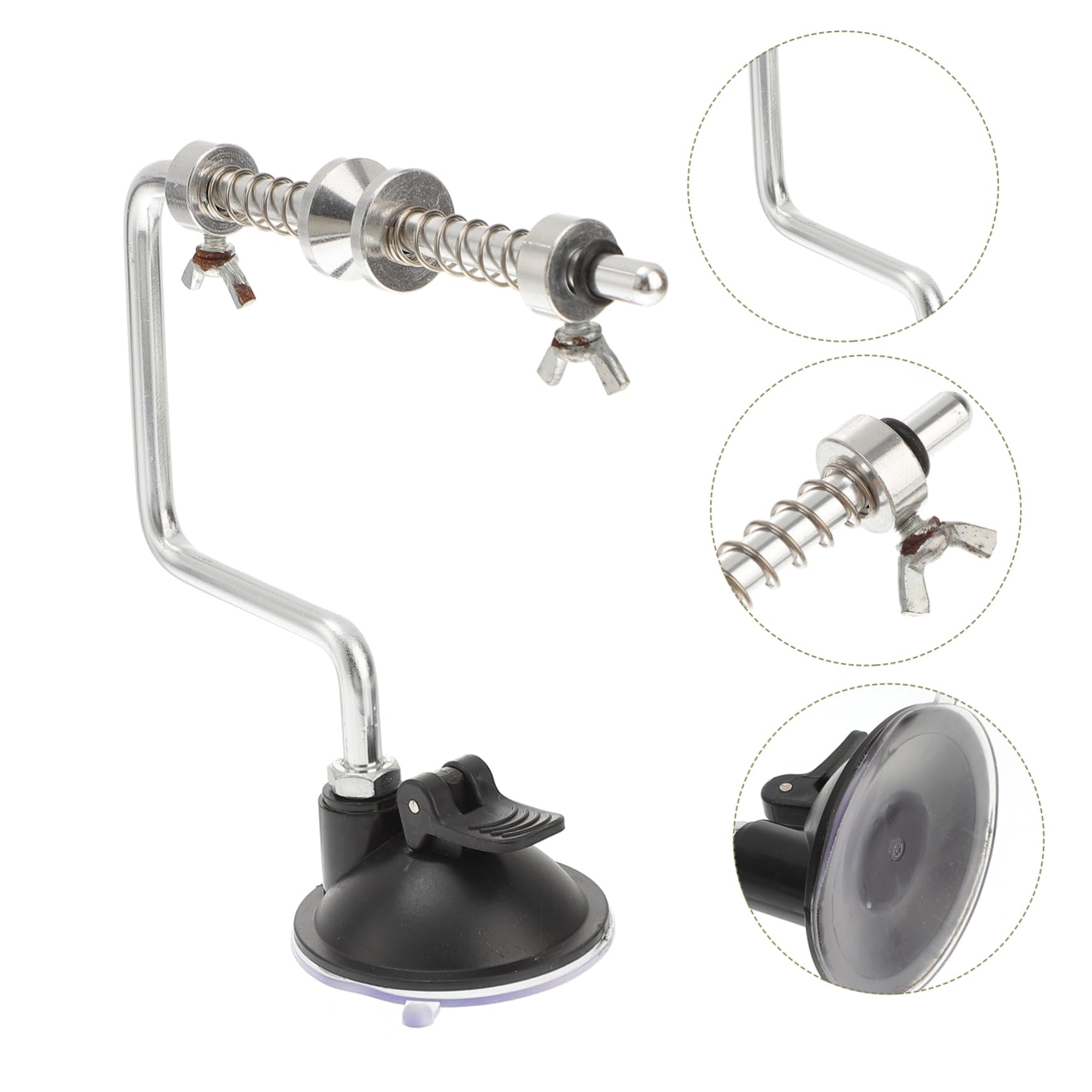 Yardwe Fishing Line Winder with Suction Cup Compact and Lightweight Spooling Tool for Management Prevents Twist for Sea and Carp Fishing Random Color