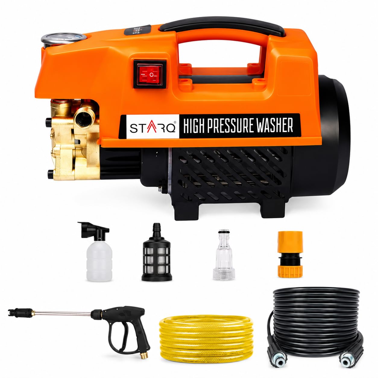 STARQ ST3 1800W Heavy Duty High Pressure Washer 150 Bar, 8L/Min Flow, 