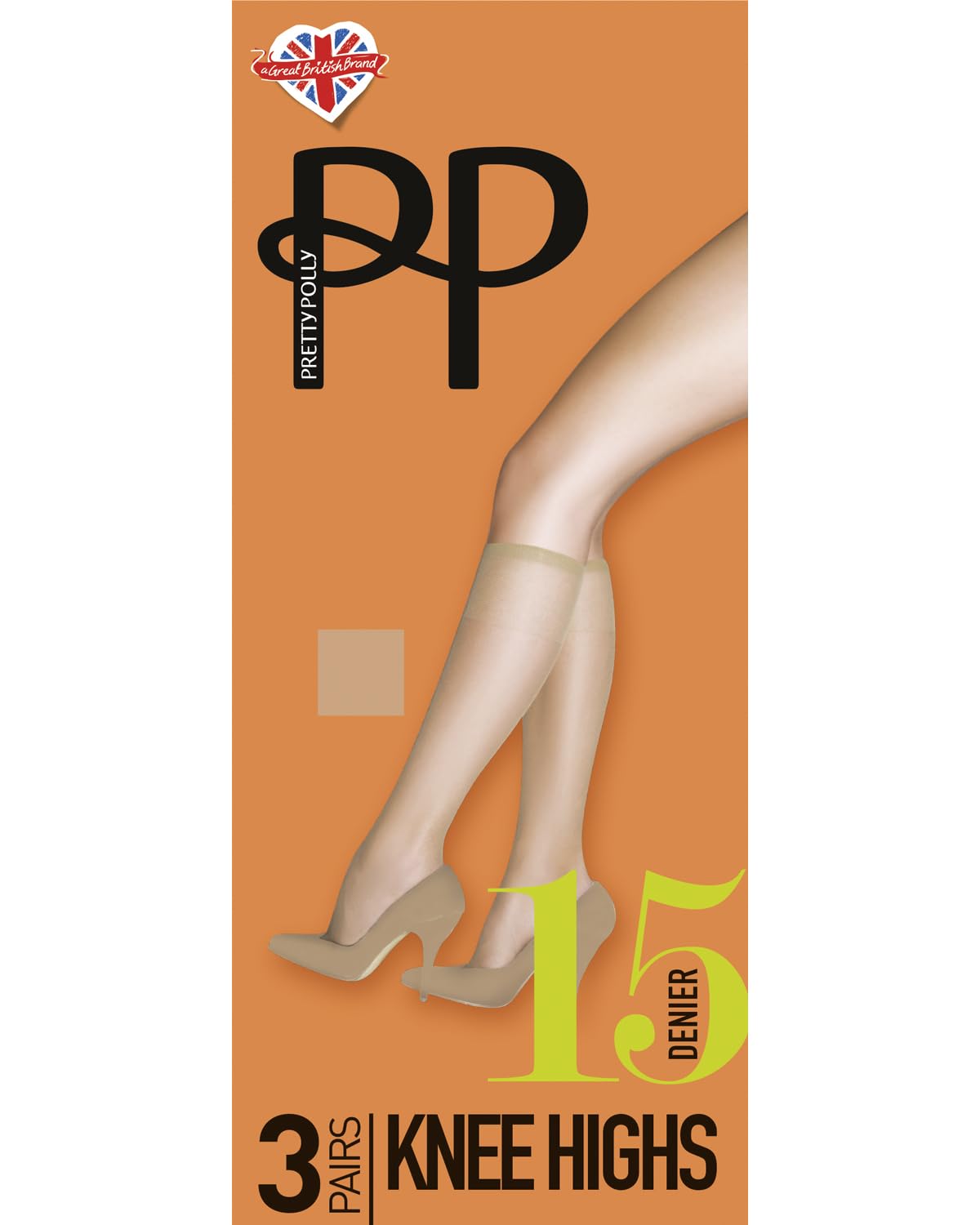Pretty Polly3 Pack Everyday 15 Denier Sheer Knee Highs Socks