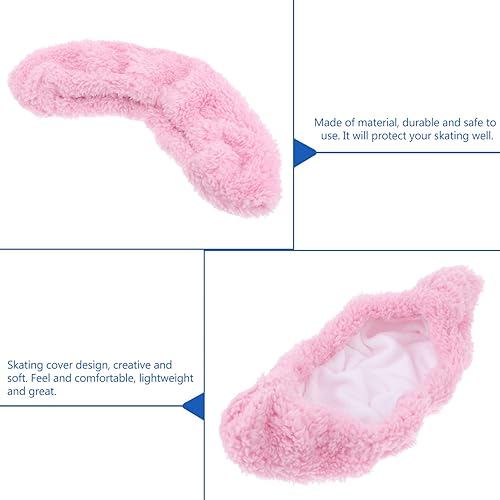 Miniatura 5 de VICASKY Cubierta de hoja de patinaje sobre hielo para patinaje de hockey, patín de patinaje artístico, de felpa suave, protector de cuchillas para