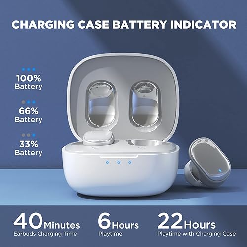 Miniatura 4 de Nuevos auriculares inalámbricos HTC True 7 Bluetooth 5.3, auriculares intraurales con cancelación de ruido para juegos, ejercicio, 40 ms de latencia