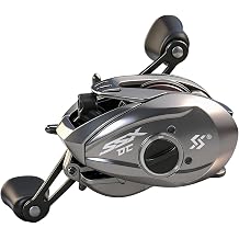 Sougayilang Baitcasting Reel with Digital Anti-Backlash Control - Smart Computer Braking System, 7.21 Gear Ratio, 18.5LB Max Drag-Easy Casting Baitcaster for Beginners & Bass Anglers