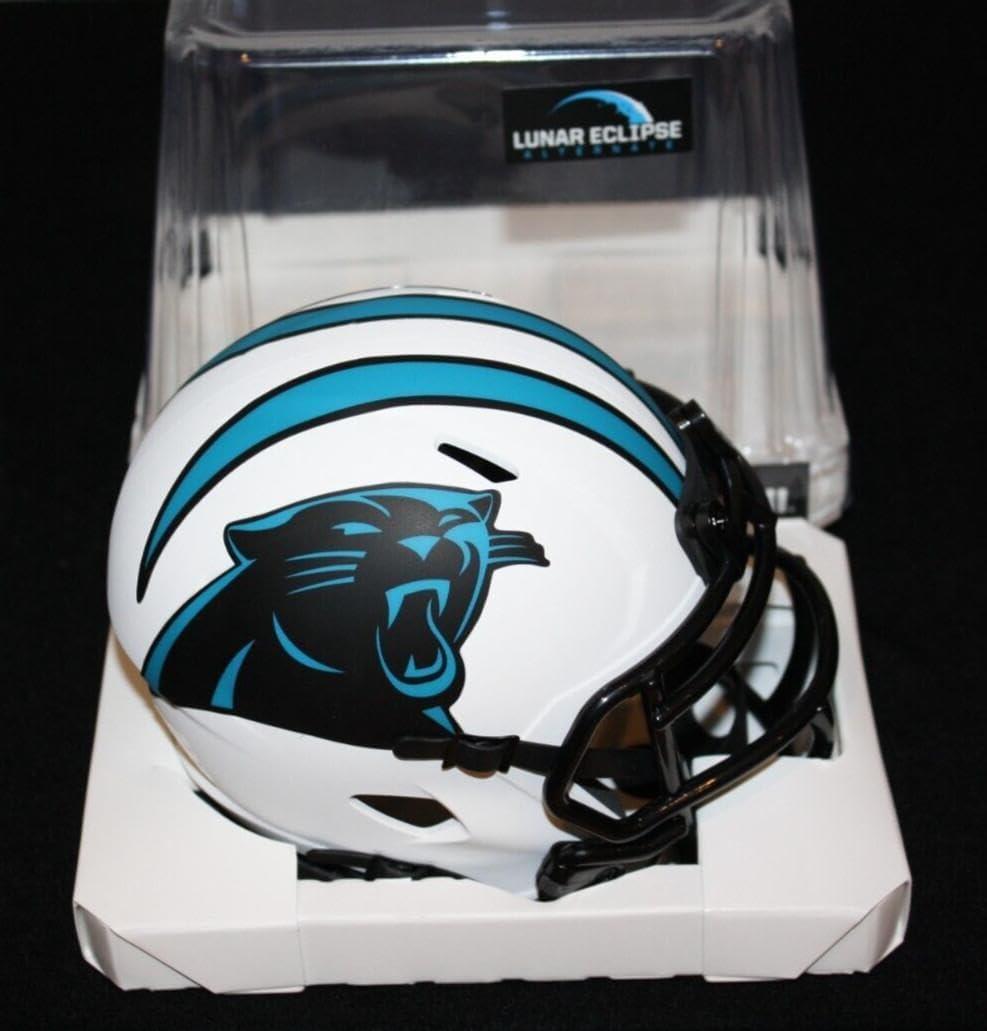 Carolina Panthers unsigned Riddell Lunar Eclipse Mini Helmet - NFL Mini Helmets