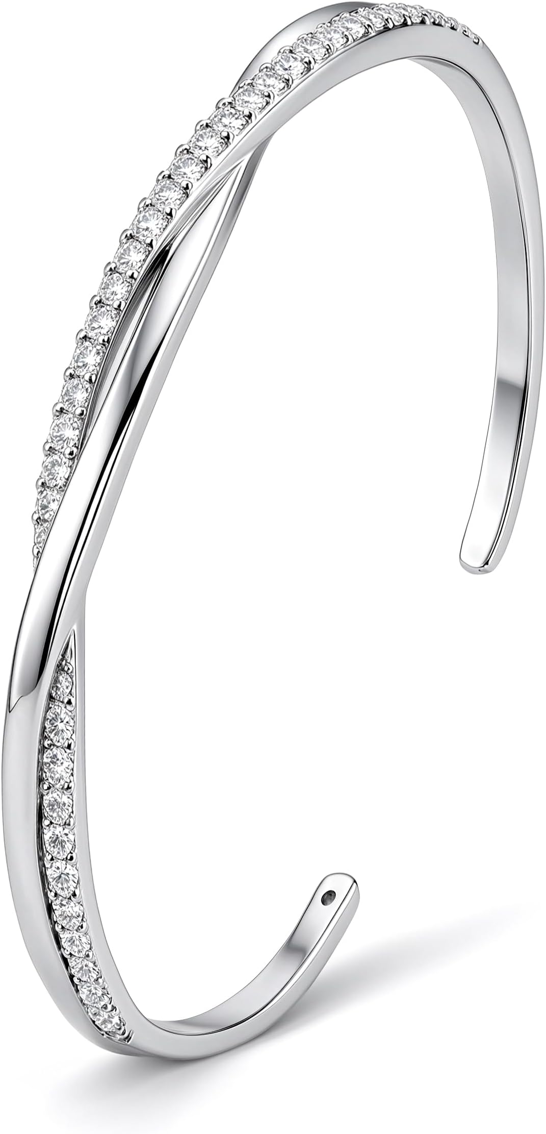Sterling Silver Plated Bracelet Cuff Bracelet for Women Dainty