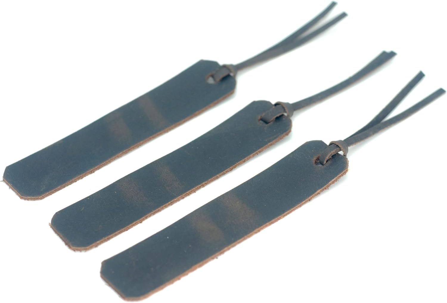JJNUSA 3Pcs Leather Bookmark, Gift for Him, Christmas, Husband, Anniversary, Girlfriend, Valentines Day, Wife Bookmark, Gift for Reader Dark Brown