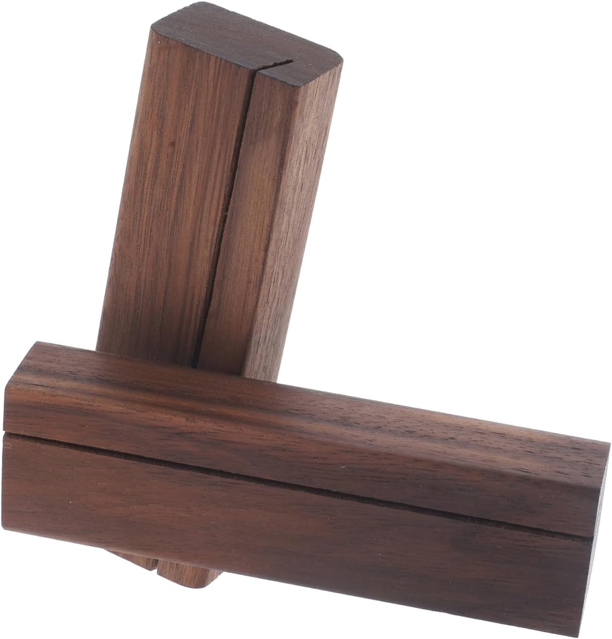 2Pcs Wooden Table Number Card Holder Stand, Simple Desktop Display Base