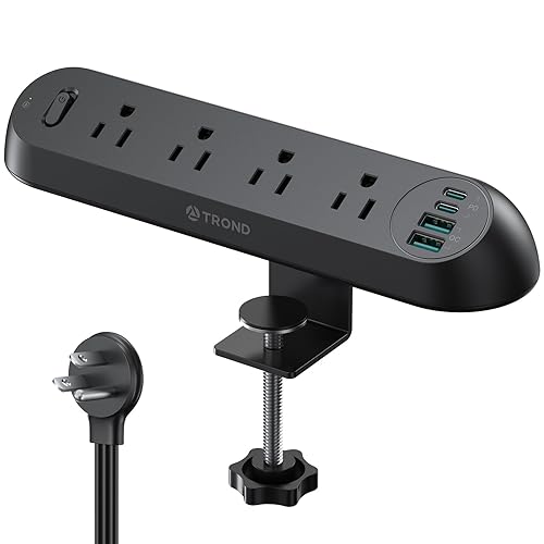 TROND Power Bar with Surge Protector USB C