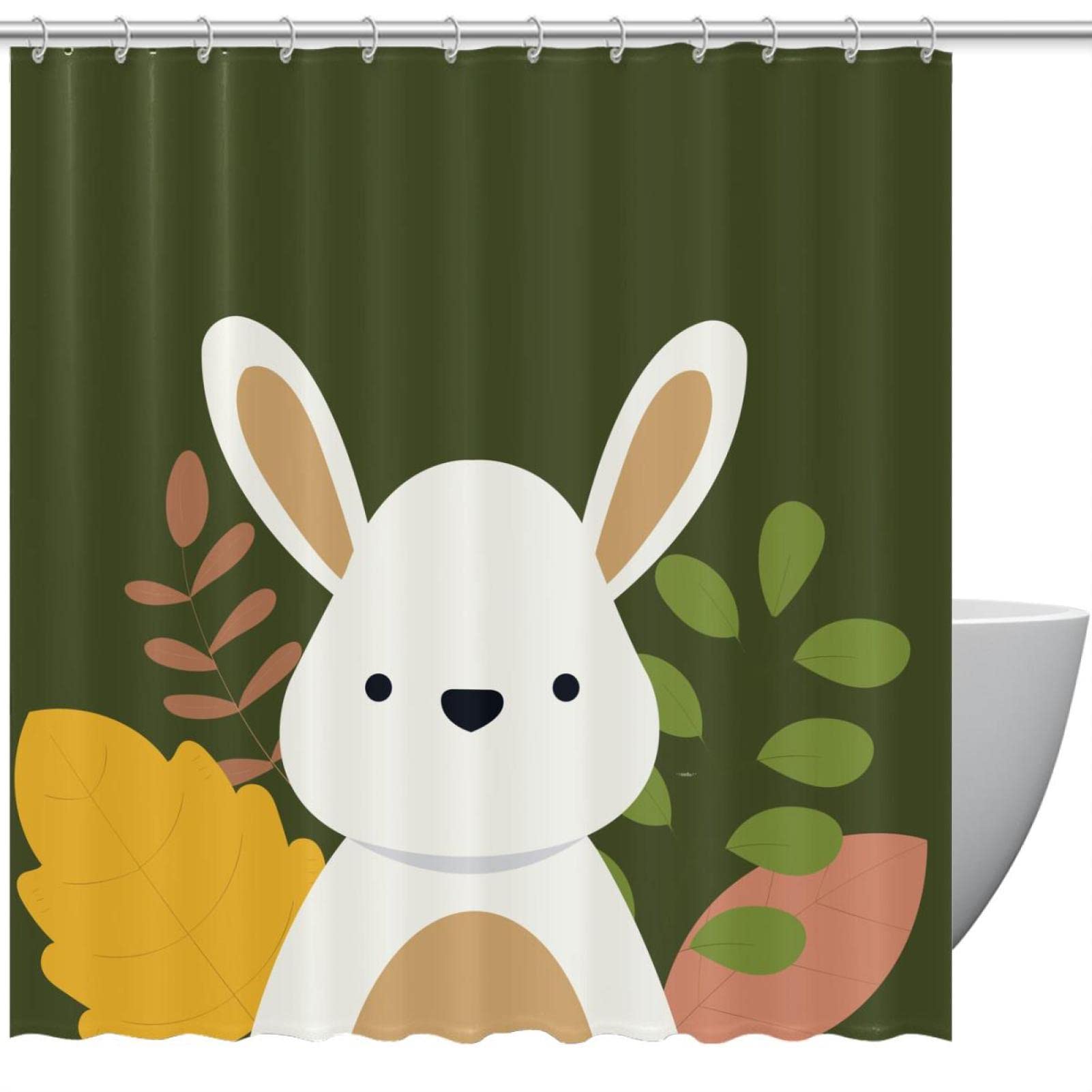 Rideau de douche en tissu Hello Autumn pour une ambiance cosy