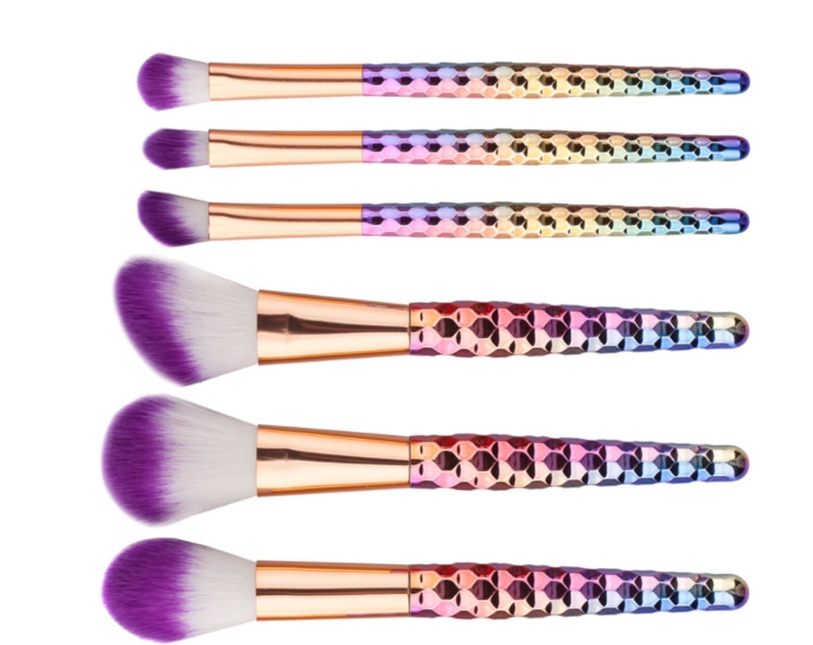 Set Pennelli Make Up Trucco Set Di Pennelli For Il Trucco 6 Pezzi Setole Morbide For Pennello For Viso Blush For Contorno Ombretto For Viaggio Professionali