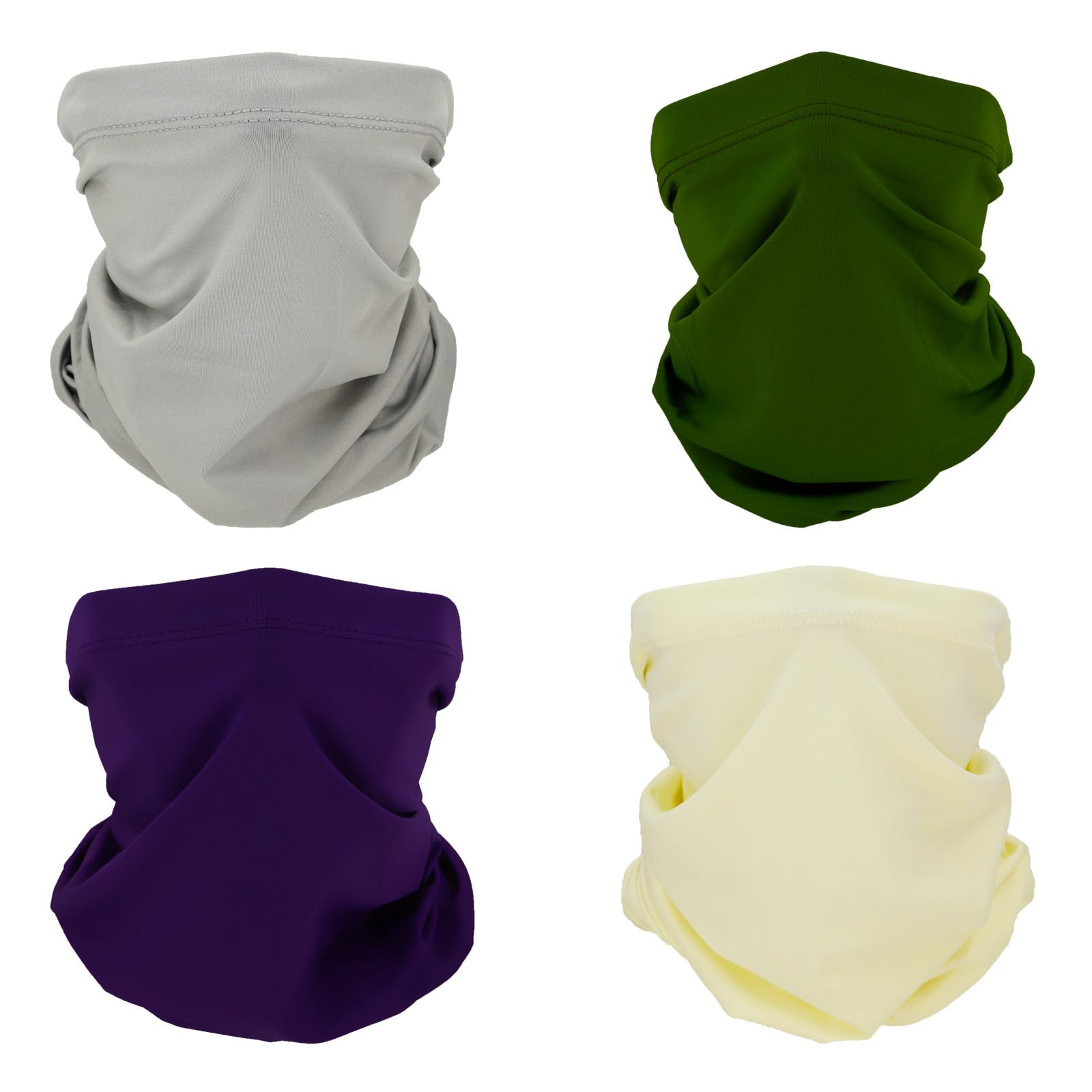 4 Rafraîchissants Cache-cou Polyvalents Bandanas pour Femmes Hommes