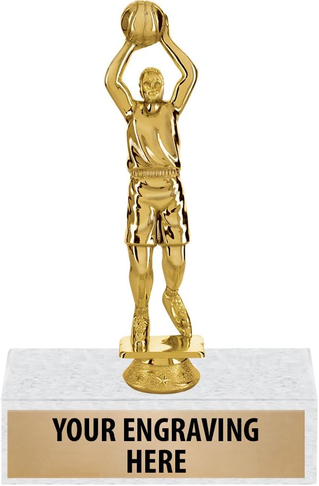 Basketball Trophies, Male Free Throw Basketball Trophy Award