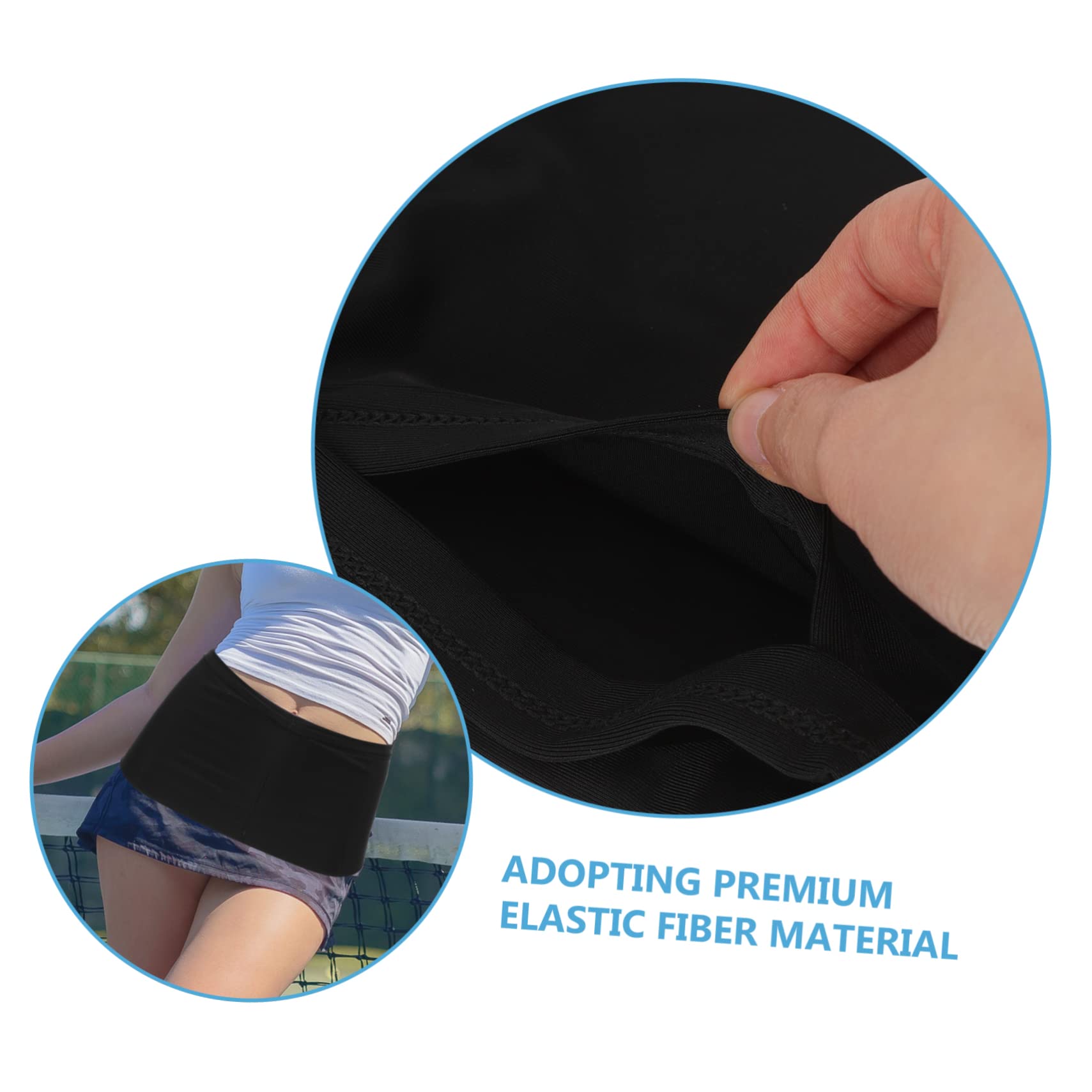 BESPORTBLE Banane de Tennis Balle de Tennis de Tennis pour Poche Sportif Accessoire Tennis Accessoires Tennis de balles de Golf Organisateur de balles de Golf Spandex Black