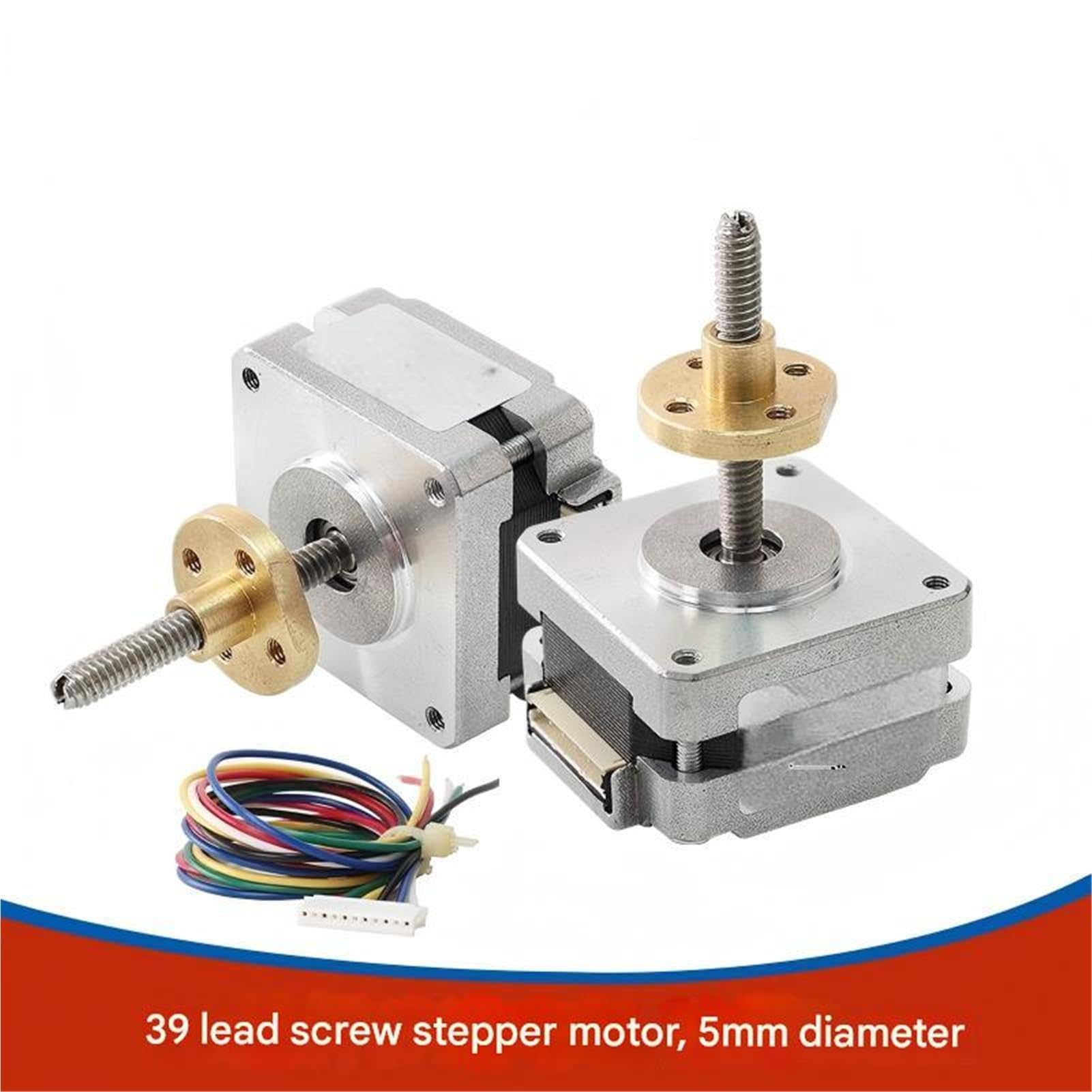 39 Motor de tornillo trapezoidal elevación Altura 22 mm T5 Cable 2 Accesorios for equipos automatización motor