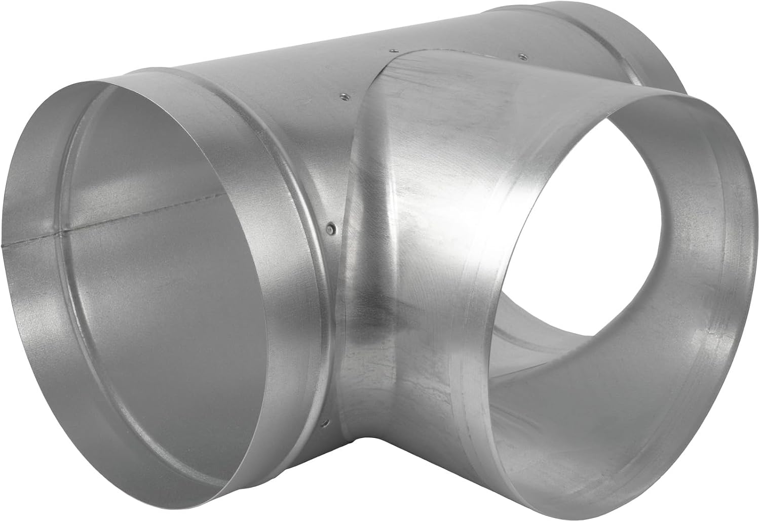 Vent Systems 8'' Inch T Shape Duct Connector 3 Way Hose Adapter/Splitter For Hose T-shape Round Pipe Connector- Extractor Fan - Duct Hose Dryer Vent T Connector - 8 Inch 3 Way Fitting