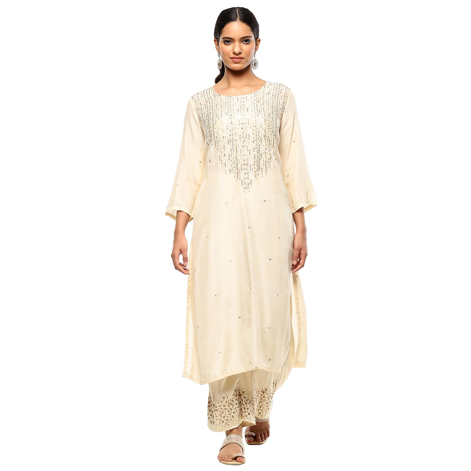 BIBA Women Viscose Blend Straight Printed Suit Set - Review, Price and Buying Guide