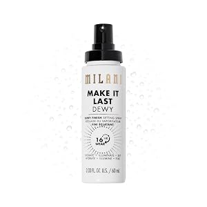 Milani Setting Spray Primer Make It Last Dewy - Dewy Finish Moisturizing Formula for Glow on the Go