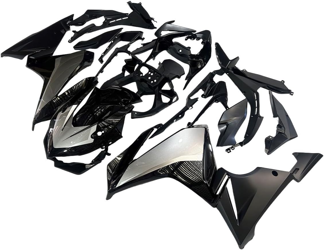 ABS Plastic Fairing kit Bodywork for Honda CBR500R 2019 2020 2021 2022 2023 Fairings CBR 500R 19 20 21 22 23 Injection Body Kit Body Frame Body Panel Set - Silver & Black
