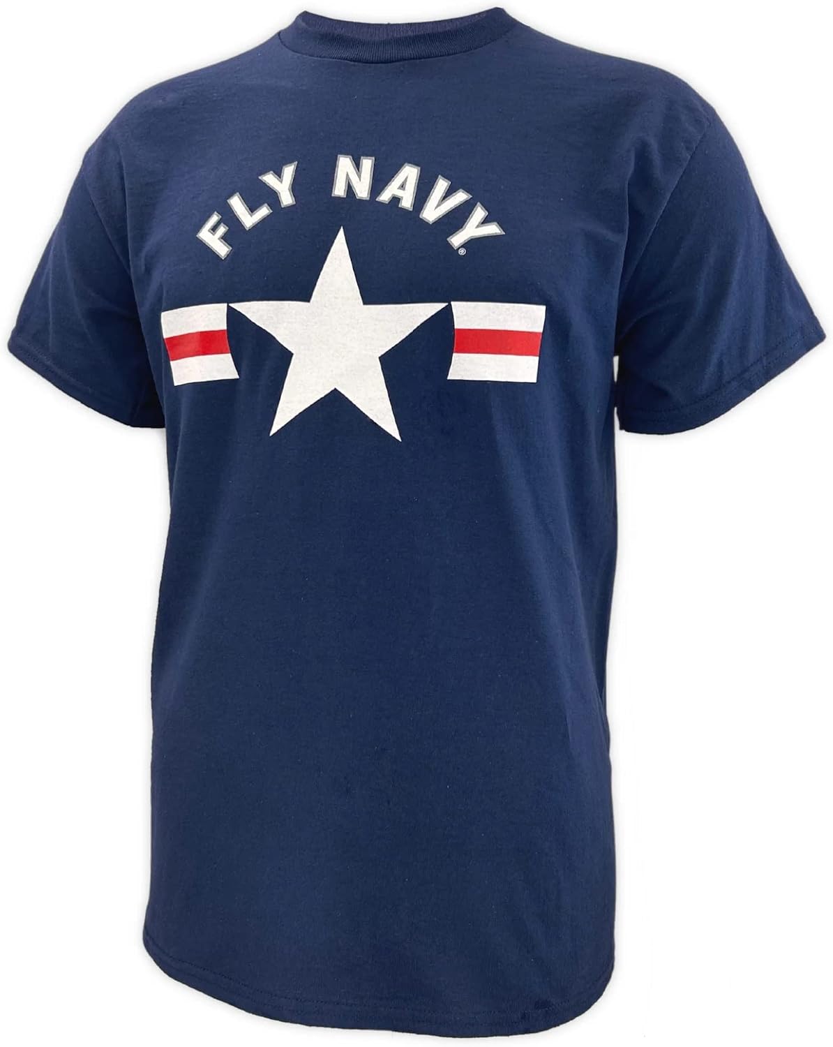 Armed Forces Gear Men's United States Navy Fly Navy T-Shirt - Official Licensed United States Navy Shirts for Men (Navy)