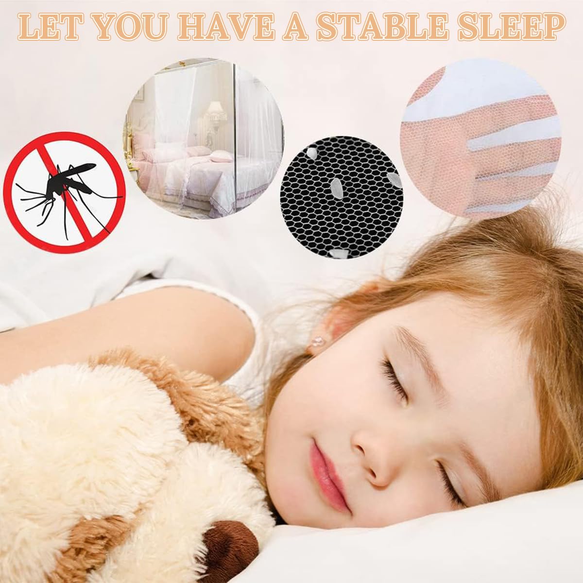 Forhome Mosquitera Cama, Universal Mosquito Net Cuadrados, Mosquitera Grande para el Hogar o de Vacaciones Doble Rectangular para Cama Grande （200 * 200 * 220cm）