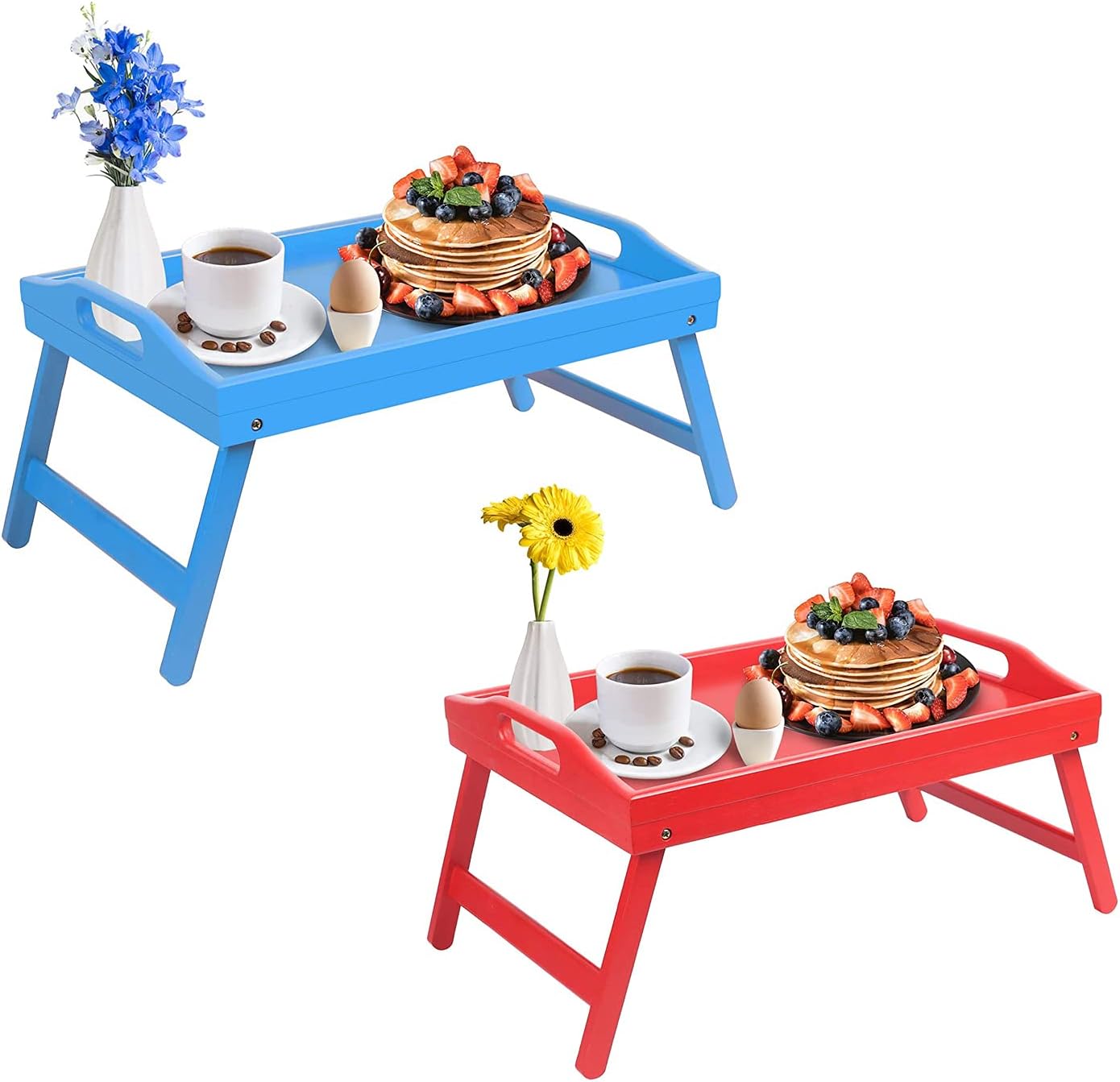 Breakfast Tray Folding Legs with Handles Kids Bed Tray