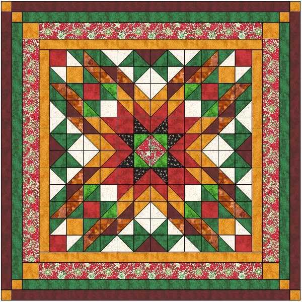 Quilt Kit Christmas Star/Pre Cut & Ready to Sew!