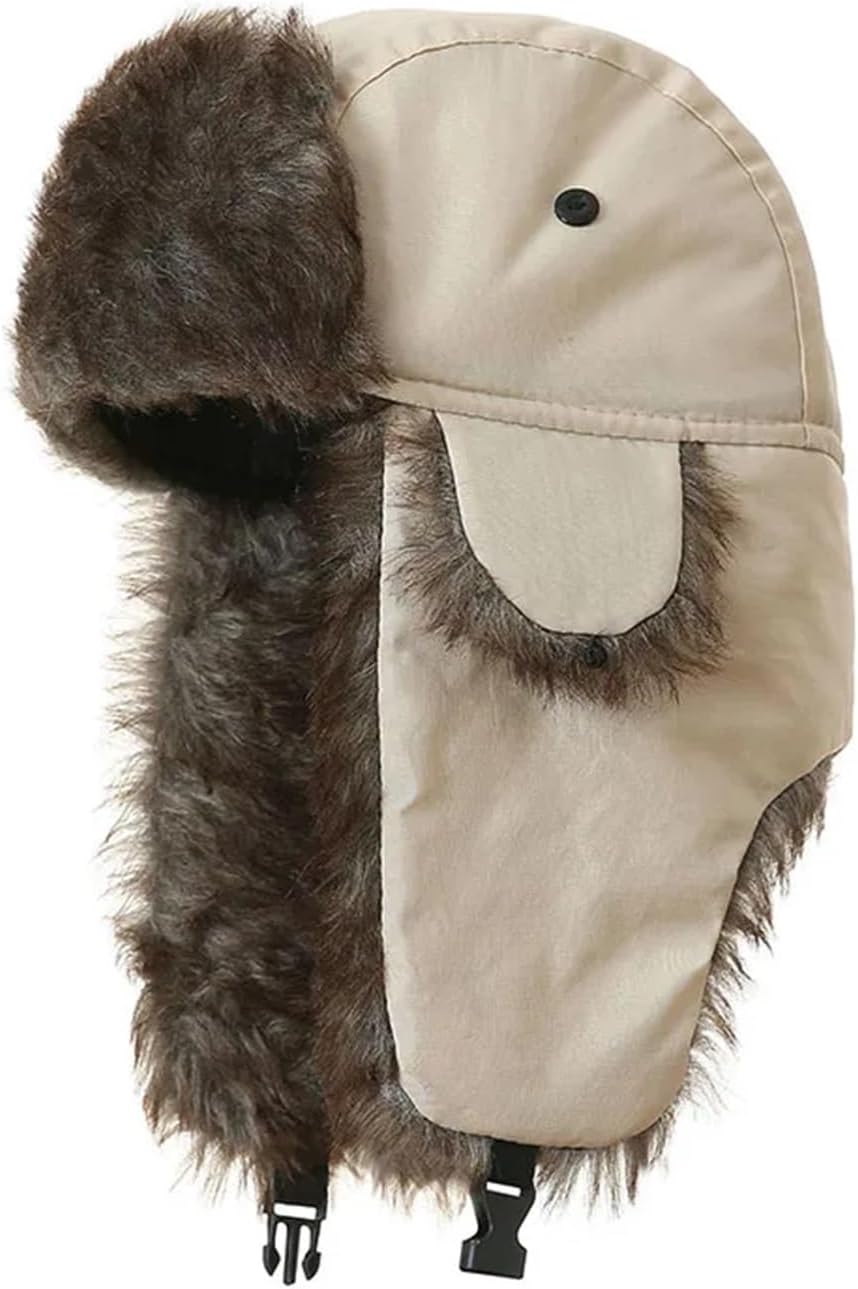 Warm Hat for Men/Women Winter Earmuffs Polyester Fiber Ski Windproof Cold Hats