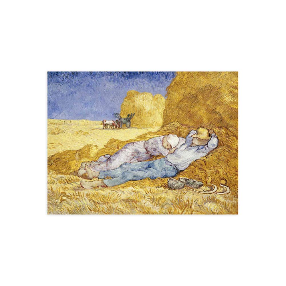 Toile Van Gogh Noon Rest 70x50 cm pour décoration de salon
