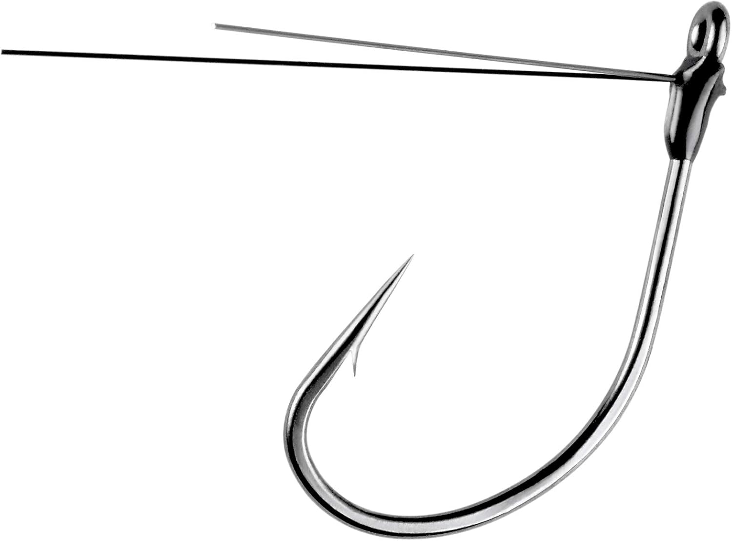 Owner American 4110-106 Weedless Sniper Finesse Hook, Size 1, Silky Gray
