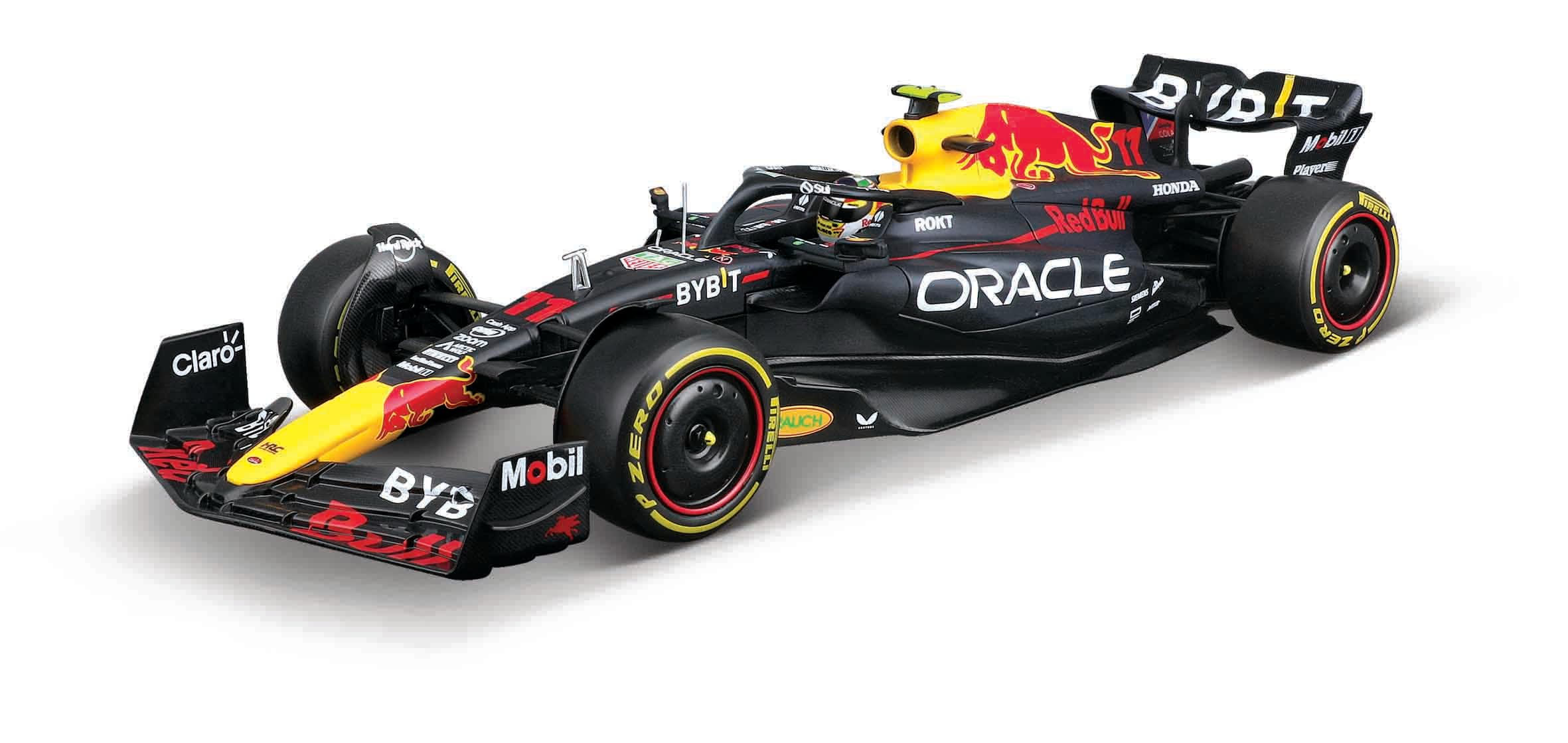 Bburago 1:24 2023 Race Oracle RB19 (2023) con casco, Perez #11