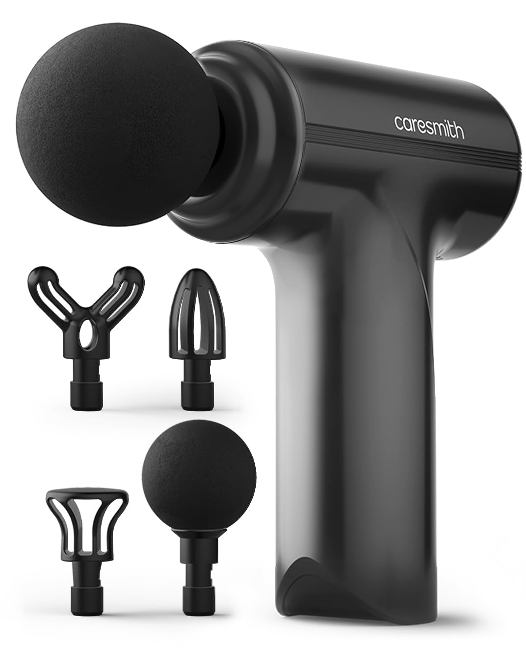 CARESMITH Charge Go Massage Gun | Body Massager for Pain Relief | Massage Gun for Back Leg & Full Body | 4 Specialized Heads For Full Body Pain Relief, Black-picture-10