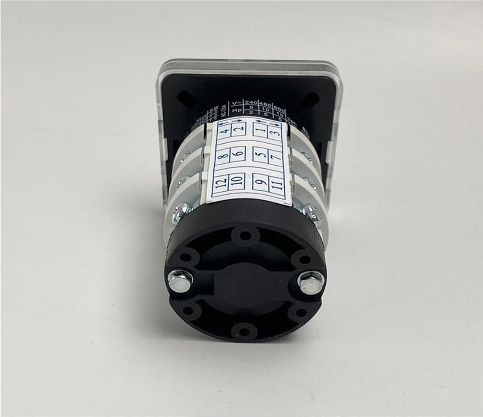 Interruptor de Leva YMZ12-20/3, eléctrico, de 3 Posiciones, con Contacto Plateado, con Enclavamiento, 20 A, 690 V, Control de 3 Polos, Interruptor de Transferencia rotativo
