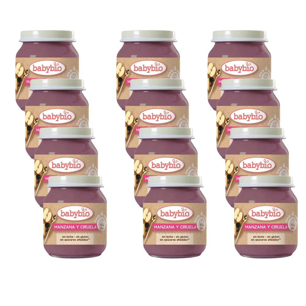 Babybio Tarrito Manzana Ciruela 12x130g