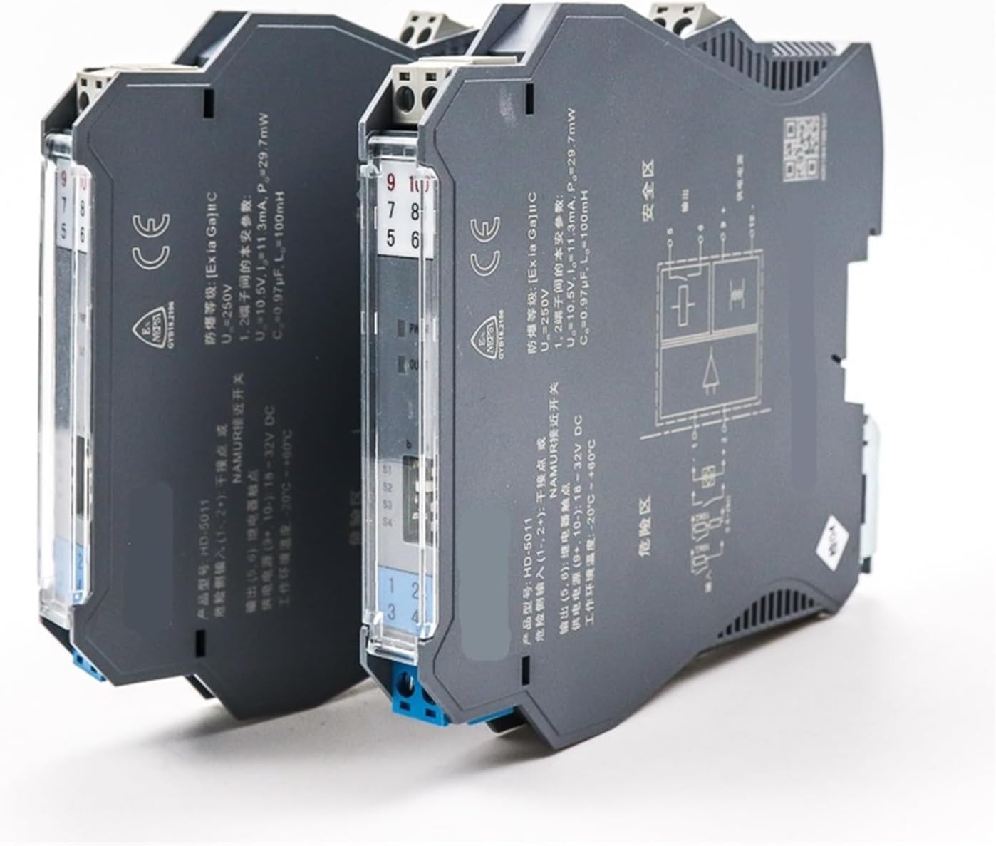 2pcs 8-Channel 0-10V 4-20mA Thermal Resistance Signal Isolator (Color : Current 1 in 2 Out)