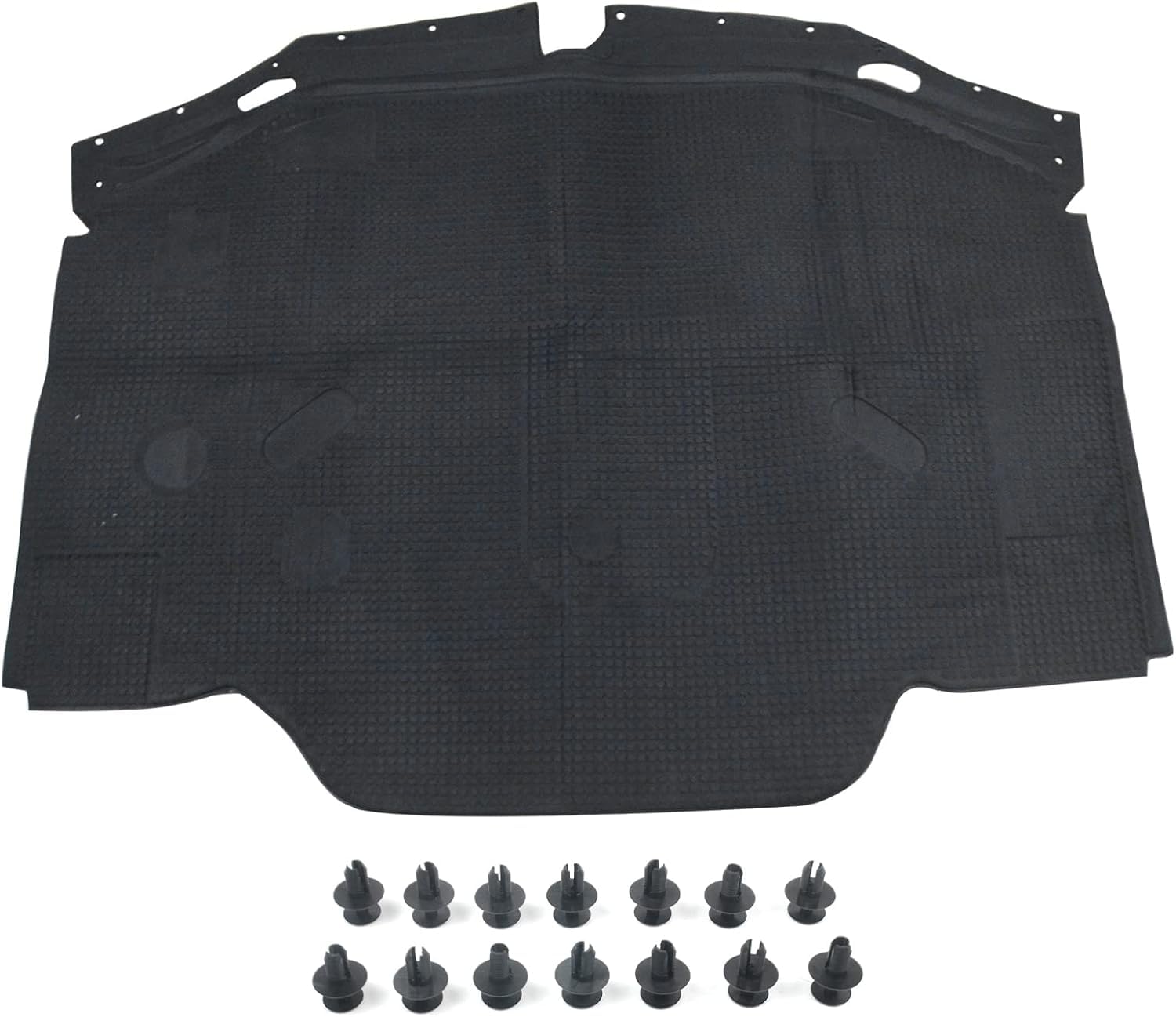 Motorhauben-Isolierung für 300SL 500SL 600SL SL320 SL500 R129 SL600 1990-2000, schwarz, glasfaserverstärkter Kunststoff, fahrzeugspezifische Passform